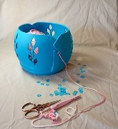 Blue Yarn Bowl